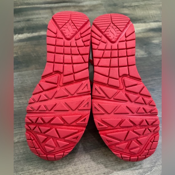 Skechers Women's Bold Red Sneakers - Picture 3 of 7